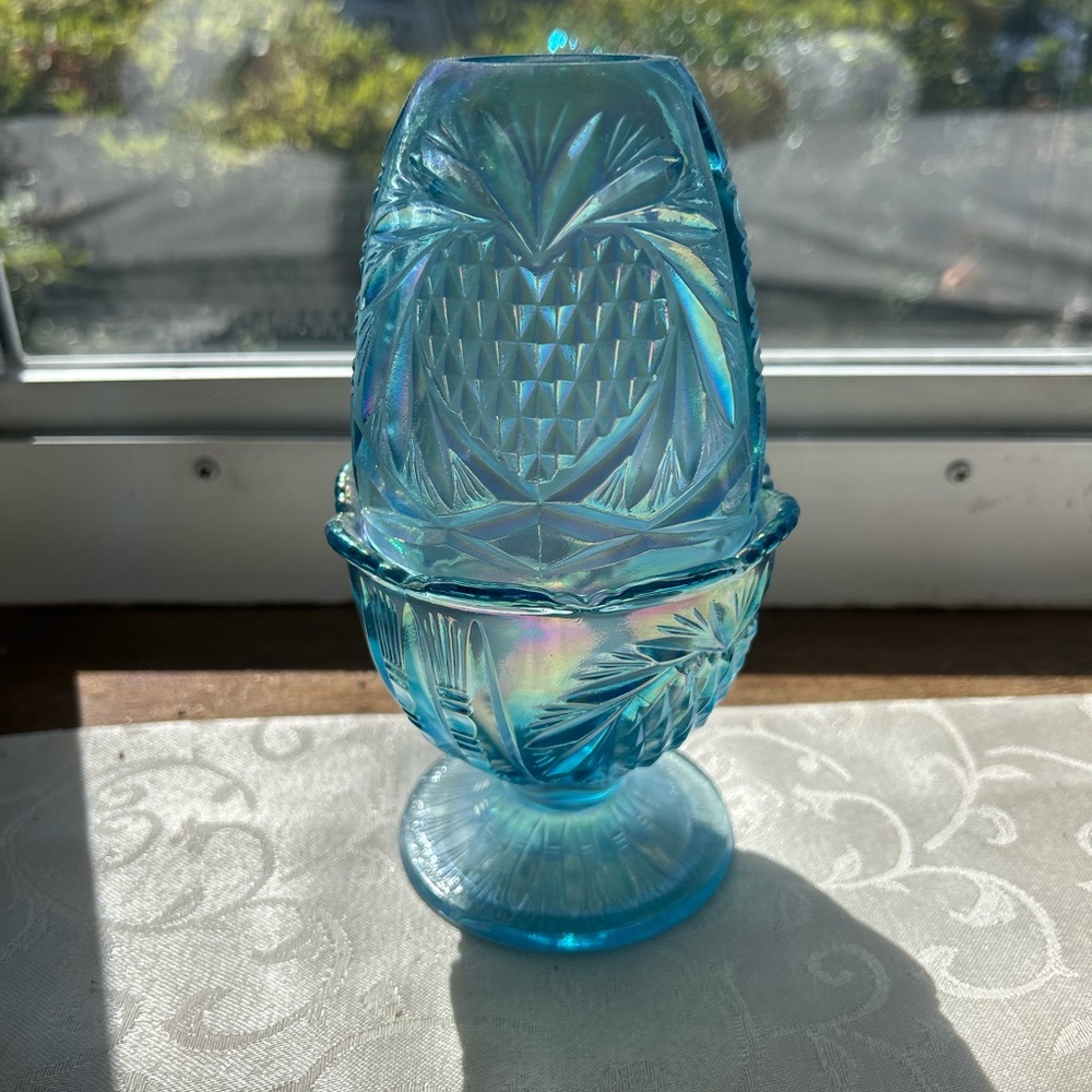 Fenton fairy glass